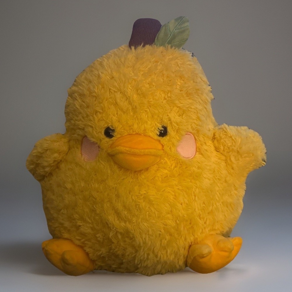 Cute Pear Duck Plush Pillow Fruit Stuffed Animal Plush  Yellow 11" YCBO